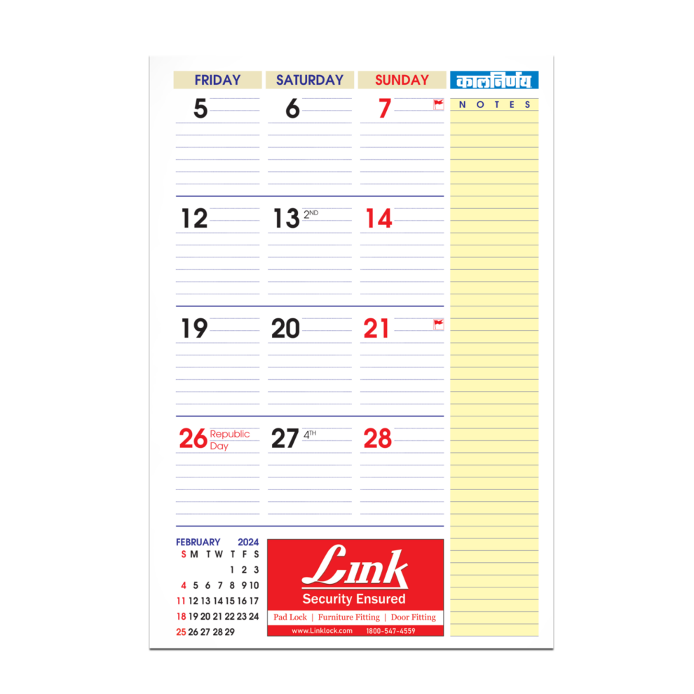 Monthly Planner Kalnirnay Monthly Planner 2024 Planner